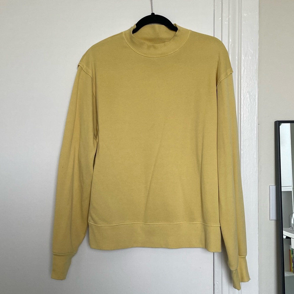 Alo Yoga Yellow Sweatshirt Size Small